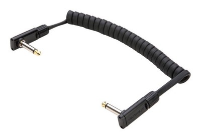 RockBoard PCF100CC Flat Patch Black Coiled kabel