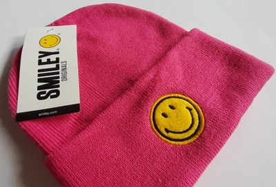 Czapka beanie damska Smiley + reserved