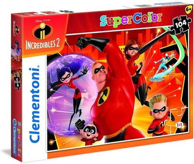 Puzzle Supercolor Incredibles 104