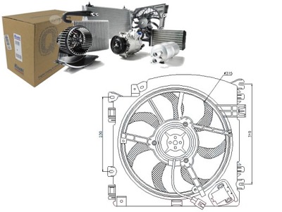 Вентилятор радиатора renault clio iii 1.6 hi-flex фото №1