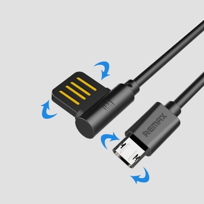 Kabel Remax obustronne USB -micro USB 1m rc-c075m