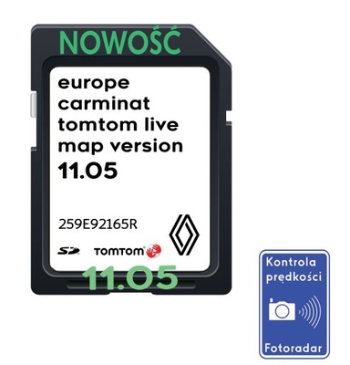RENAULT Tom Tom LIVE CARMINAT 2021 10 65 NAVIGATION SD CARD EUROPE