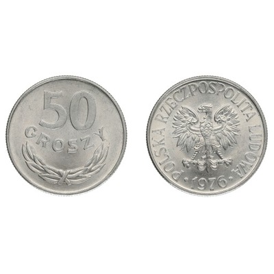 50 groszy obiegowe - 1976 r st. I