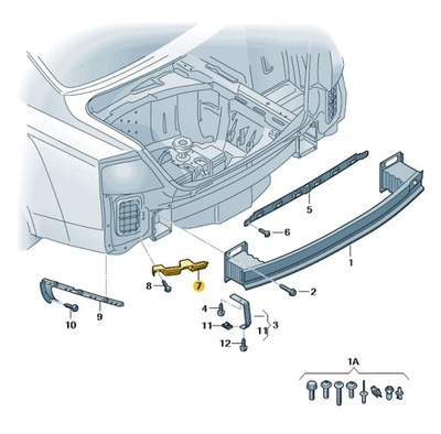 NEW ORIGINAL AUDI OE GUIDE 4H0807365B  