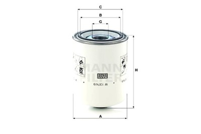 MANN-FILTER ФИЛЬТР ГИДРАВЛИЧЕСКИЙ DEUTZ FAHR K 410 K 420 K 430 K 430