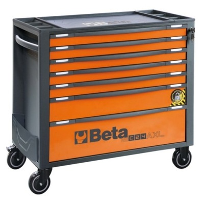 Wózek narzędziowy szeroki z 7 szufladami Beta RSC24AXL/7 Pomarańczowy