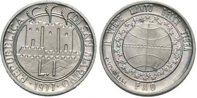 SAN MARINO 2 liry 1977