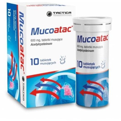 Mucoatac 600mg, 10 tabletek musujących