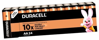 Alkaliczne baterie Duracell AA LR6 24szt.