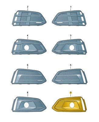 DEFLECTOR BRIDA CIEGA PARAGOLPES PARTE DELANTERA IZQUIERDA AUDI A5 B9 ASO  