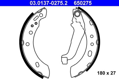 ZAPATAS DE TAMBOR DE FRENADO NISSAN MICRA 1,0-1,3 92-98  