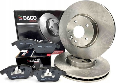 2X DISCOS DE FRENADO + 4X ZAPATAS PARTE DELANTERA FORD GALAXY S-MAX ( WA6 ) 2006-2014R  