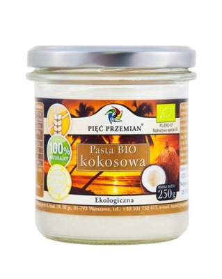 PIĘĆ PRZEMIAN Pasta kokosowa BIO 250g