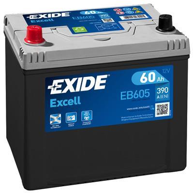 АКУМУЛЯТОР EXIDE EXCELL 12V 60AH 390A(EN) L+