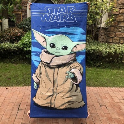 RĘCZNIK PLAŻOWY Star Wars Baby Yoda kąpielowy M