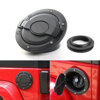 1PC ABS BLACK OVAL TIPO TIPO DE TANQUE COMBUSTIBLES PARA JEEP WRANGLER JK 2007-2018  