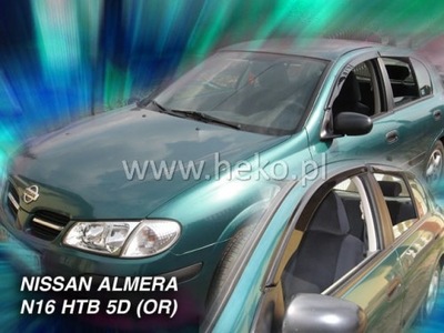 DEFLECTORES HEKO NISSAN ALMERA N16 2000-2006 HTB 4 PIEZAS  