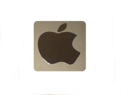 Naklejka Apple LOGO Metal Edition 30x38 mm 007f