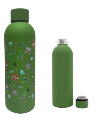 BUTELKA MINECRAFT ZIELONA 500 ML