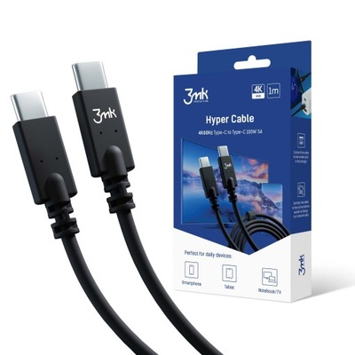 Kabel USB typ C - USB typ C 3mk 1 m