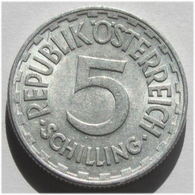 Austria 5 szylingów 1952