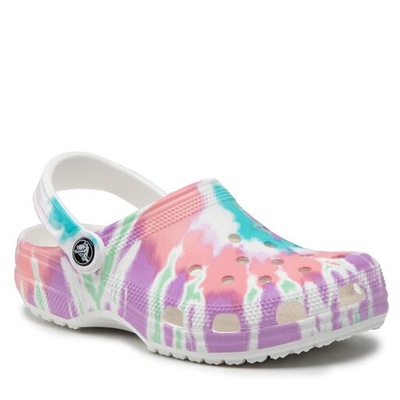 CROCS CLASSIC TIE DYE KLAPKI Z LOGO 45-46 S7A