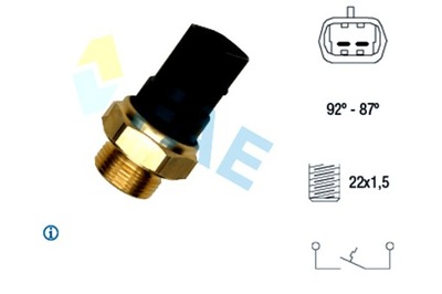 FAE TERMOWYLACZNIK DE VENTILADOR DEL RADIADOR IVECO DAILY II ALFA ROMEO  