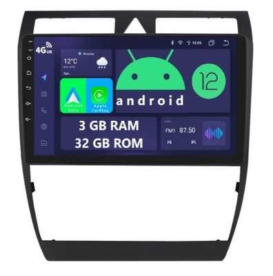 RADIO 2DIN ANDROID AUDI A6 S6 RS6 ALLROAD C5 3/32 GAS-GASOLINA CARPLAY DSP LTE  