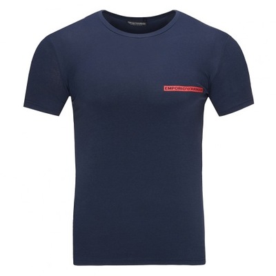 Emporio Armani t-shirt męski granat logo bawełna 111035-JP729-00135 L