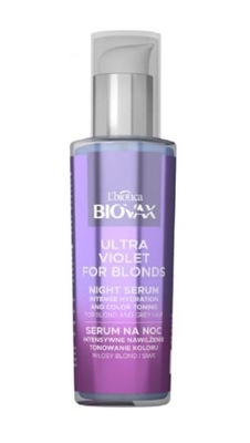 LBiotica Biovax Serum tonujące Blond/siwe Włosy