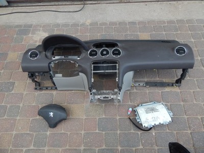 Консоль подушки безопасности peugeot 308 oryg коричневая фото №1