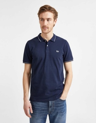 T-shirt Męski Lee Pique Polo Navy L61ARL35 R. M