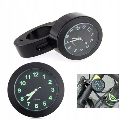 CLOCK BIKES ON STEERING WHEEL FOR MOTORCYCLE BLACK  