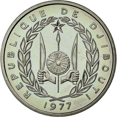 Moneta, Dżibuti, 50 Francs, 1977, MS(65-70), Nikie