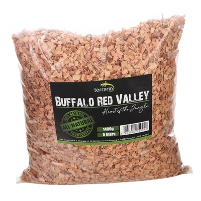 Terrario Buffalo Red Valley 5l - średnie zrębki olcha