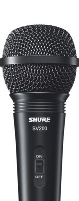Shure SV200 - Mikrofon dynamiczny, uniwersalny, kardioidalny, włącznik, kab
