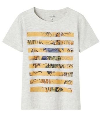 NAME IT t-shirt chłopięcy 86 koszulka SAFARI tiger