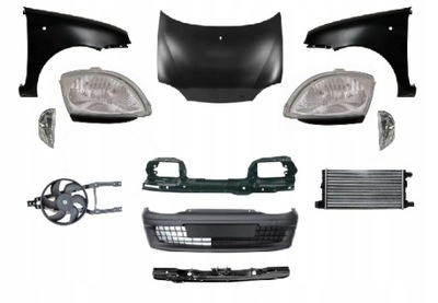 Fiat seicento 1998-2009 kompletny перед капот pas фото №1