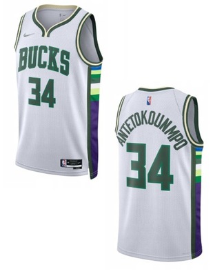 Koszulka NBA Swingman Nike Antetokounmpo Bucks City Edition DB4035100 XS