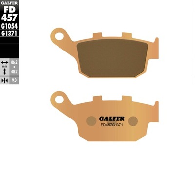 GALFER ZAPATAS DE FRENADO KH496 HONDA CBR 250 10-, SUZUKI SVF 650 GLADIUS 09-  