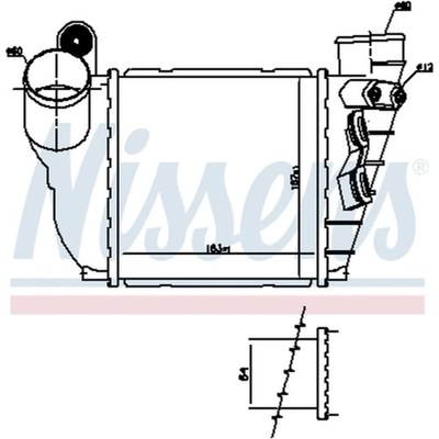 РАДІАТОР ПОВІТРЯ DOŁADOWUJĄCEGO NISSENS 96488