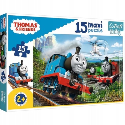 Puzzle Trefl Maxi Pędzące lokomotywy 15 elementów