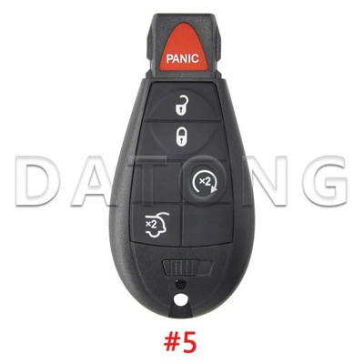 DATONG WORLD CAR REMOTE KEY SHELL CASE PARA JEEP CHEROKEE DODGE 300C ~61302  