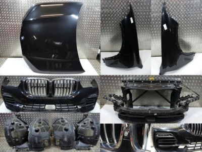 Bmw x5 g05 e капот бампер усилитель подкрылок камера радар 475 черный фото №1