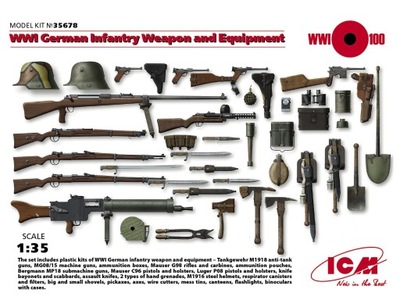 ICM 35678 1:35 WWI German Infantry Weapon and Equipment