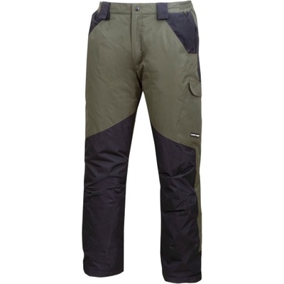 LAHTI PRO PANTALONES ROBOCZE OCIEPLANE Z SZELKAMI GREEN/BLACK L4101703  