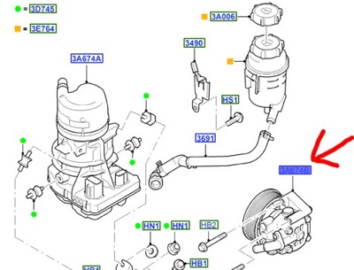 Насос усилителя ford mondeo smax galaxy фото №1