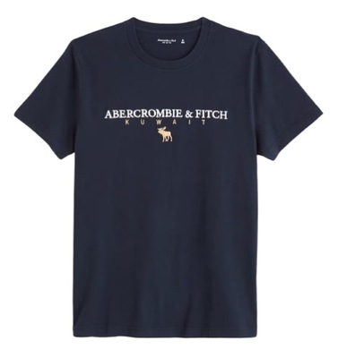 t-shirt Abercrombie&Fitch koszulka XL premium czarna