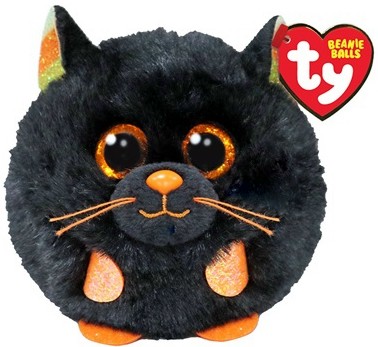 Maskotka Ty Beanie Balls MYSTIC - czarny kot