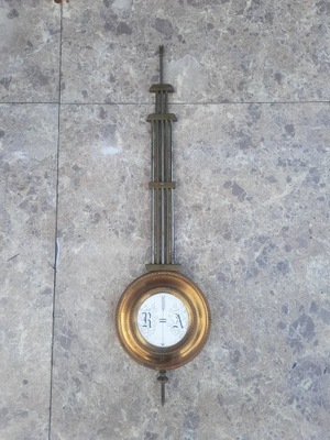 466 Wahadło rusztowe zegara ściennego Junghans 8cm dł 33cm